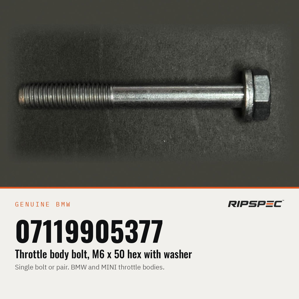 Genuine BMW throttle body bolt 07119905377
