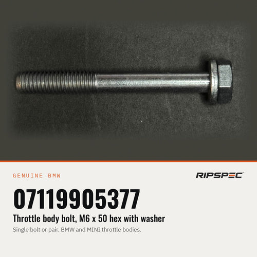 Genuine BMW throttle body bolt 07119905377