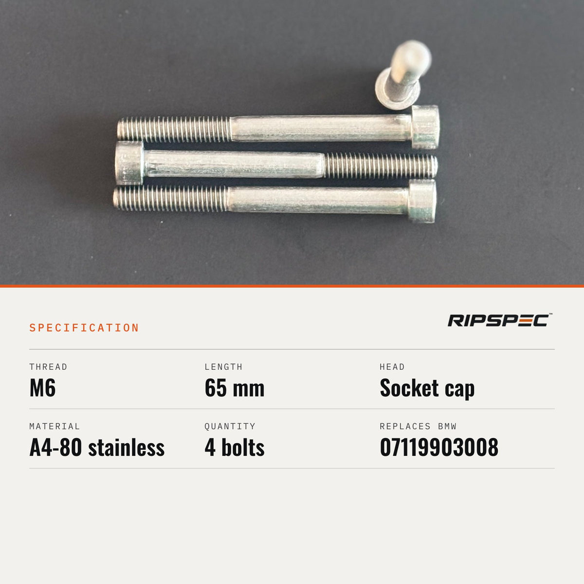 Wing Mirror Mounting Bolts x4 for MINI R55 to R61: Hatch, Clubman, Convertible, Coupe, Roadster, Countryman, Paceman