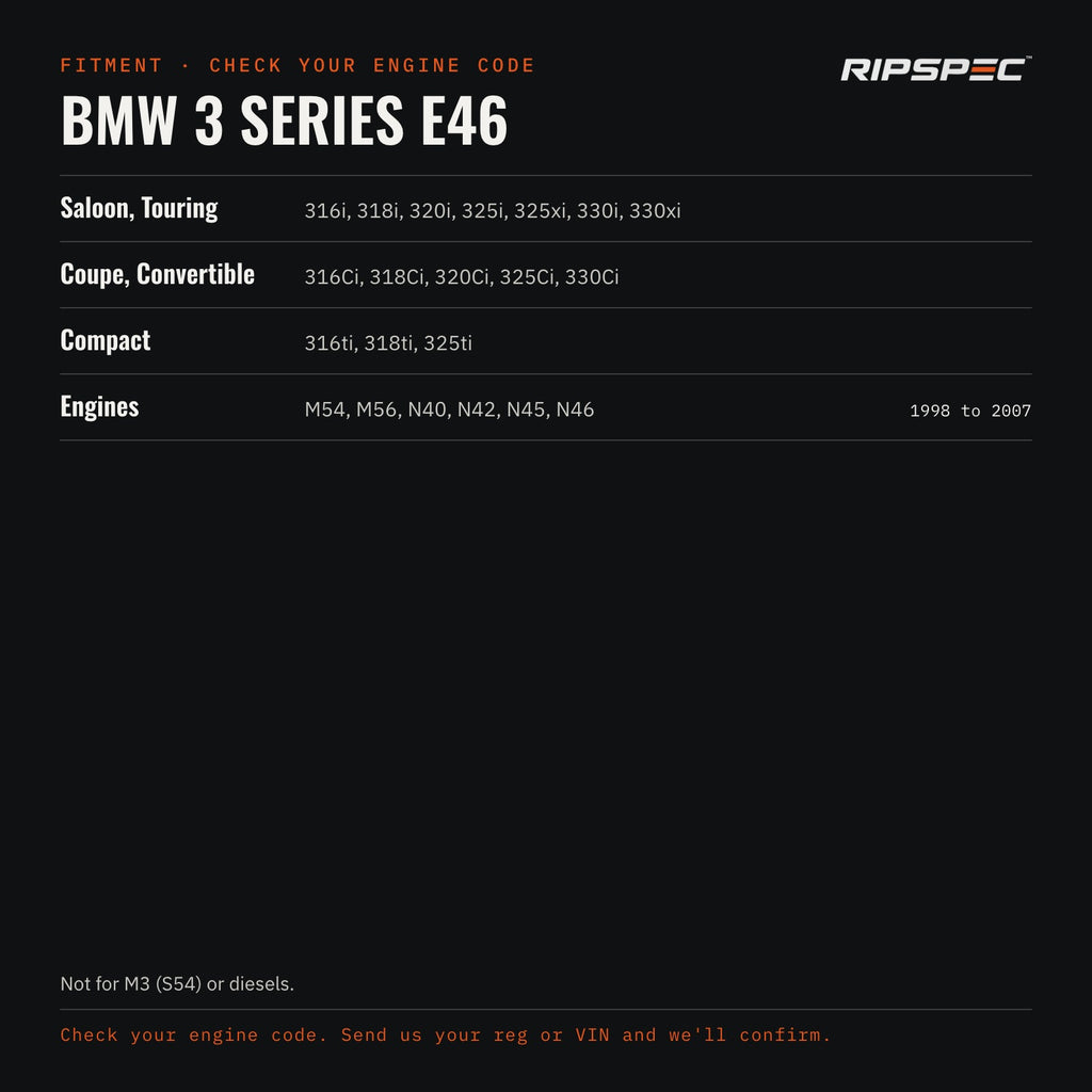 Throttle Body Bolts x4 for BMW 3 Series E46: Saloon, Touring, Coupe, Convertible, Compact