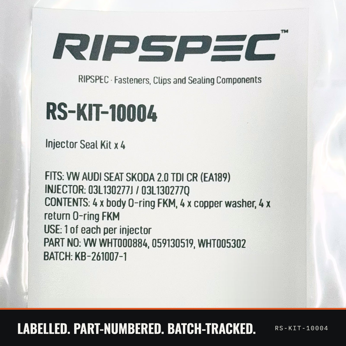 Injector Seal Kit for SEAT Leon, Altea and Exeo 2.0 TDI