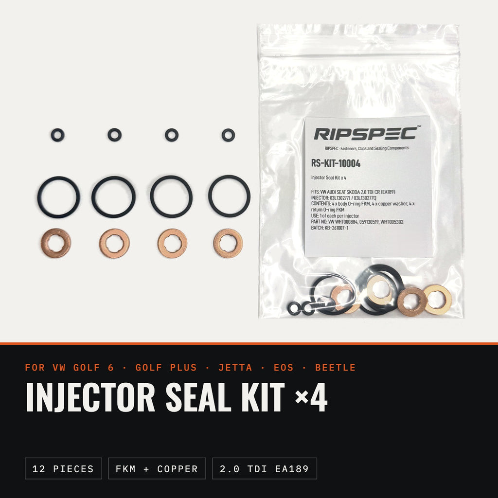 Injector Seal Kit for VW Golf VI, Golf Plus, Jetta, Eos and Beetle 2.0 TDI