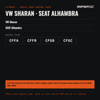 Injector Seal Kit for VW Sharan and SEAT Alhambra 2.0 TDI