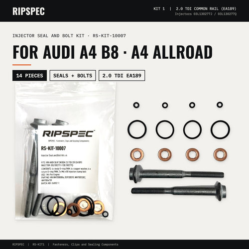 Injector Seal and Bolt Kit for Audi A4 B8 and A4 Allroad 2.0 TDI (RS-KIT-10007)