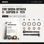 Injector Seal and Bolt Kit for Skoda Octavia II, Superb II and Yeti 2.0 TDI (RS-KIT-10007)