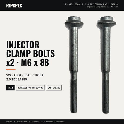Injector Clamp Bolts x2 for VW, Audi, SEAT and Skoda 2.0 TDI (EA189) (RS-KIT-10008)